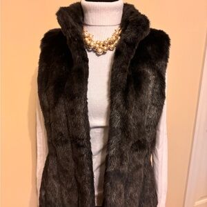 Banana Republic Faux Fur Vest